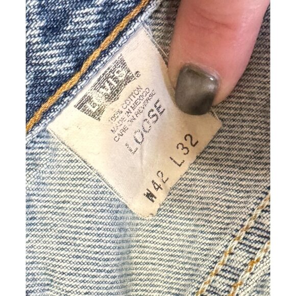 Vtg Levi's Baggy Loose Fit Jeans 42 x 32 Retired Style 545 LEVI 100% Cotton MENS - Picture 6 of 6